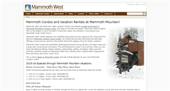 Desktop Screenshot of mammothwest.com
