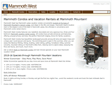 Tablet Screenshot of mammothwest.com
